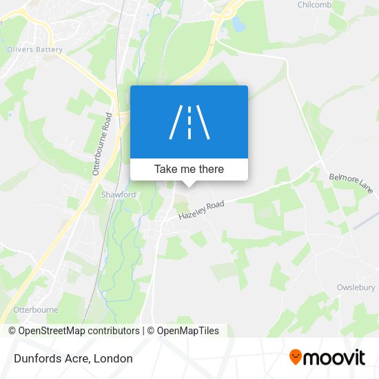 Dunfords Acre map