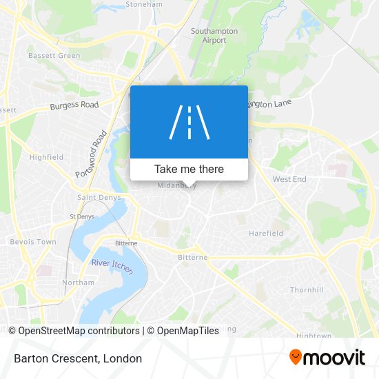 Barton Crescent map