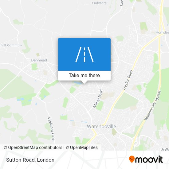 Sutton Road map