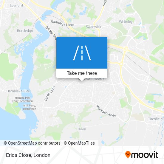 Erica Close map