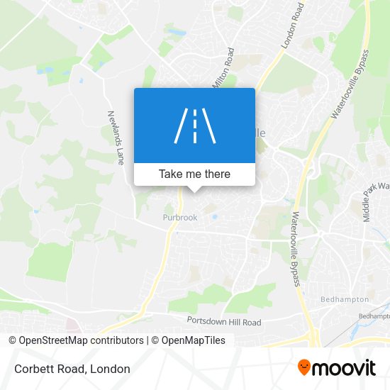 Corbett Road map