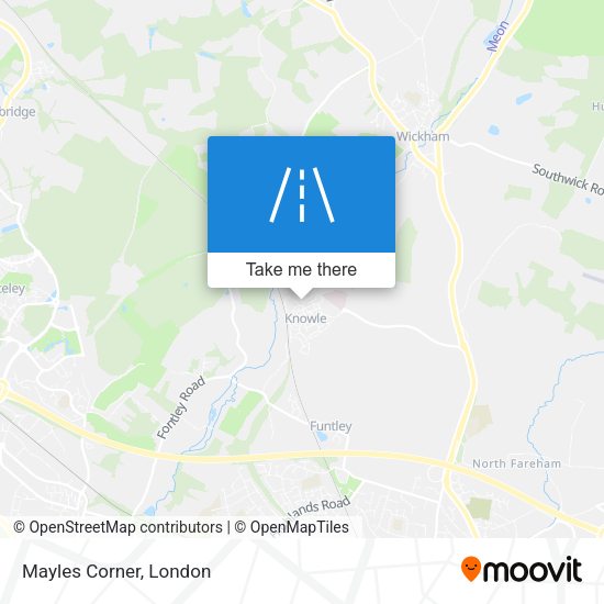 Mayles Corner map