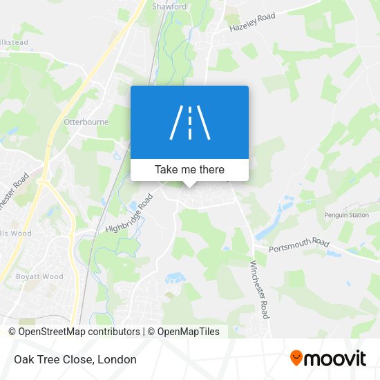 Oak Tree Close map