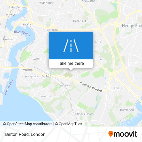 How to get to Belton Road London by train or bus