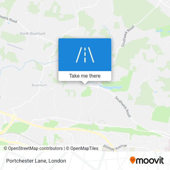 Portchester Lane map