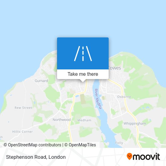 Stephenson Road map