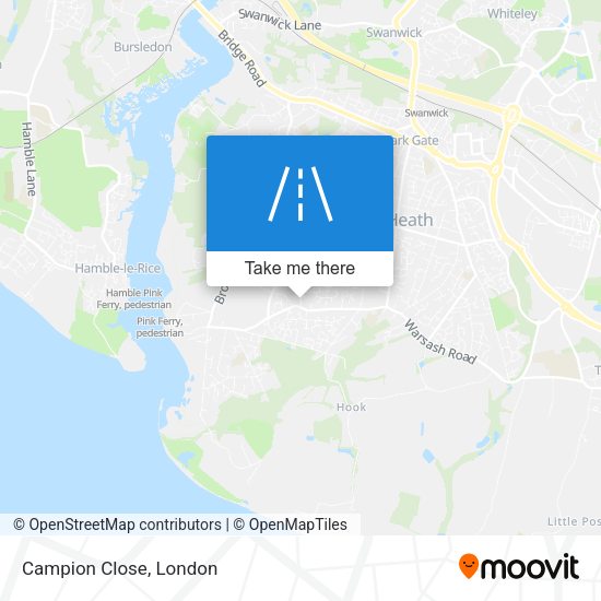 Campion Close map