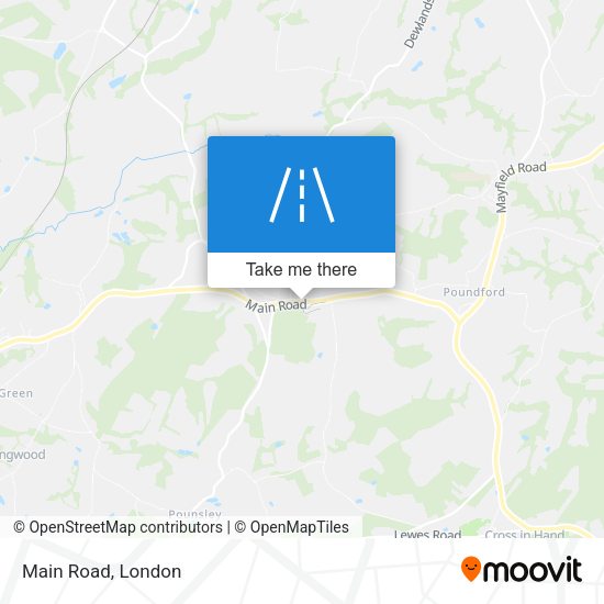 Main Road map