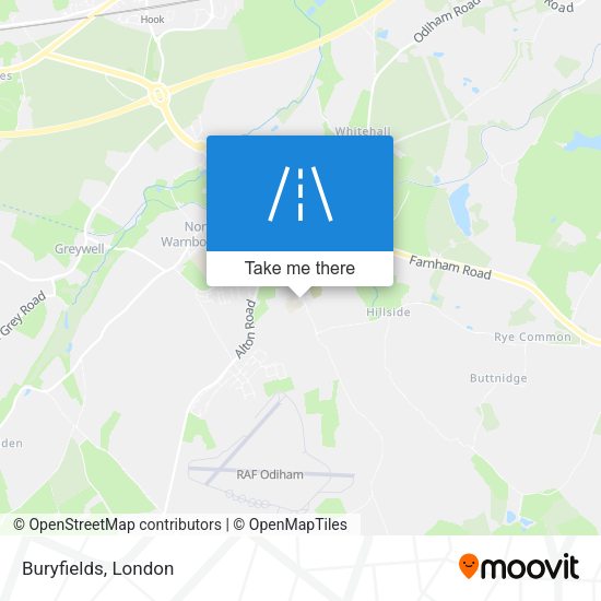 Buryfields map