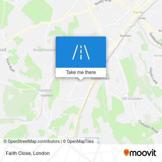 Faith Close map