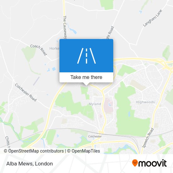 Alba Mews map