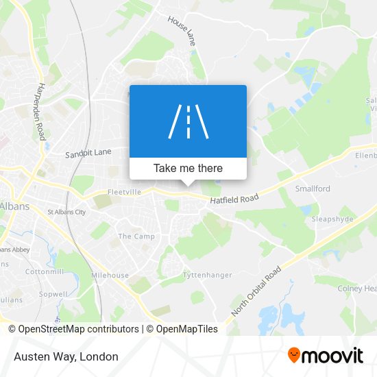 Austen Way map