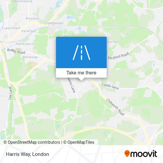 Harris Way map