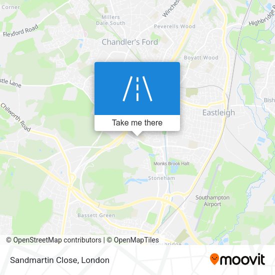 Sandmartin Close map