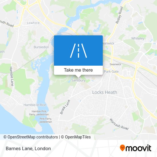 Barnes Lane map