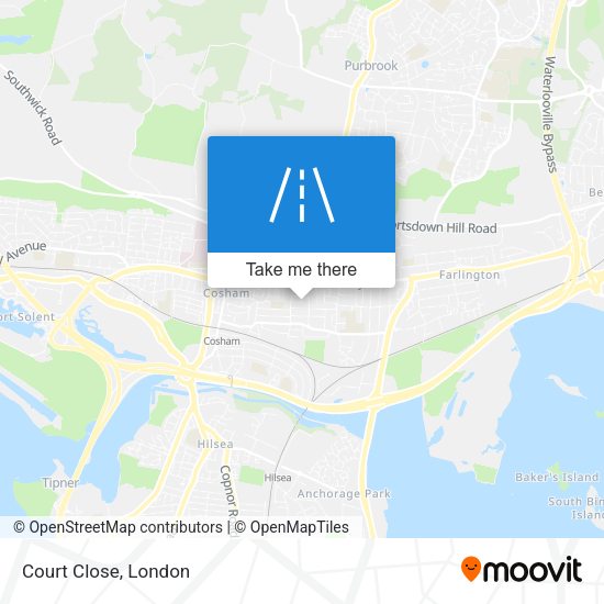 Court Close map