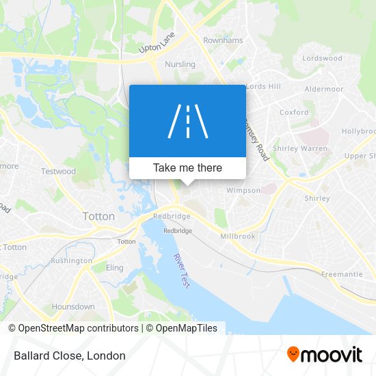 Ballard Close map