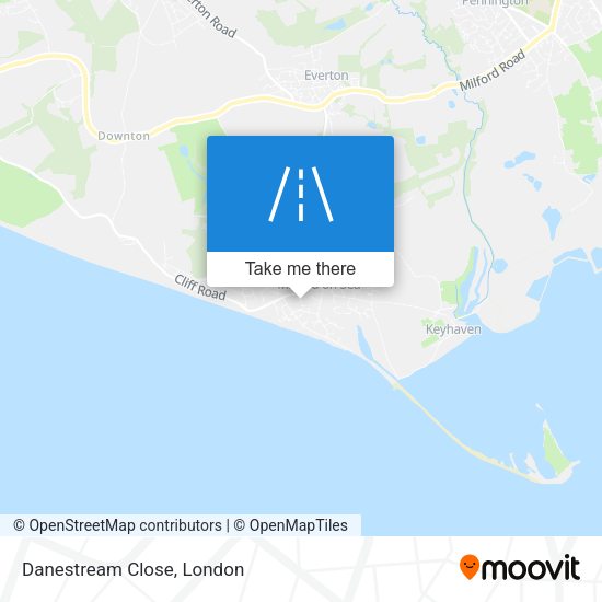 Danestream Close map