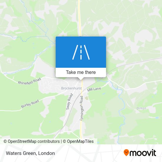 Waters Green map