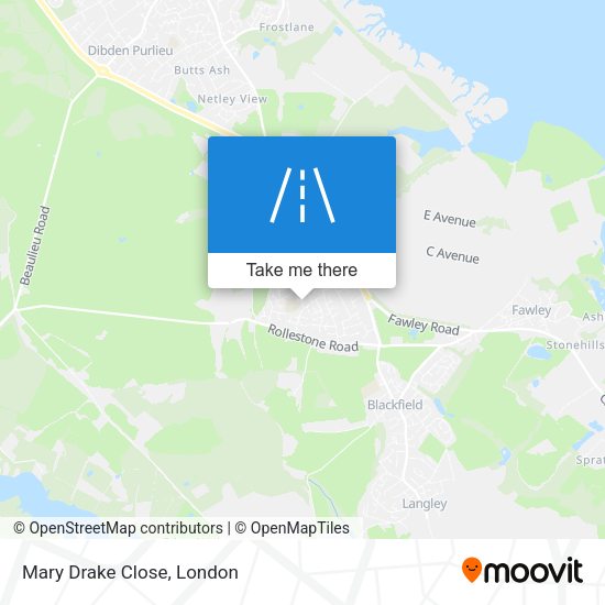 Mary Drake Close map