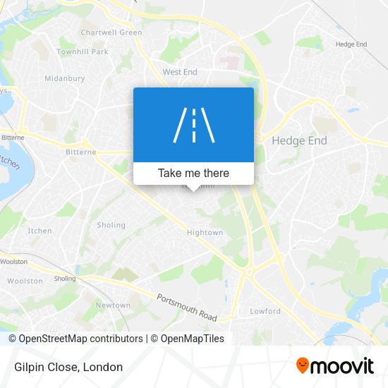 Gilpin Close map