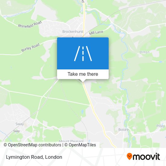 Lymington Road map