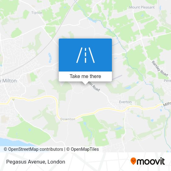 Pegasus Avenue map