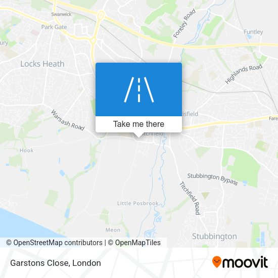 Garstons Close map