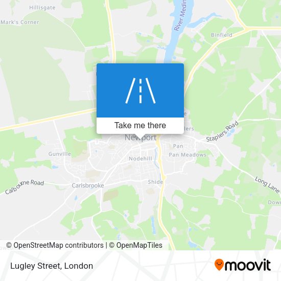 Lugley Street map
