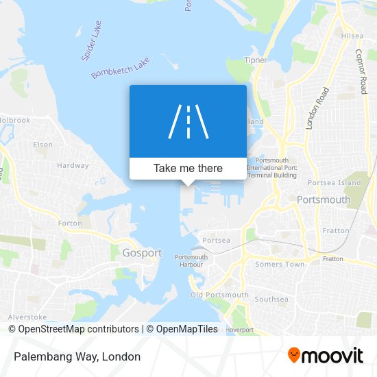 Palembang Way map