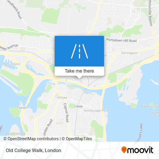 Old College Walk map