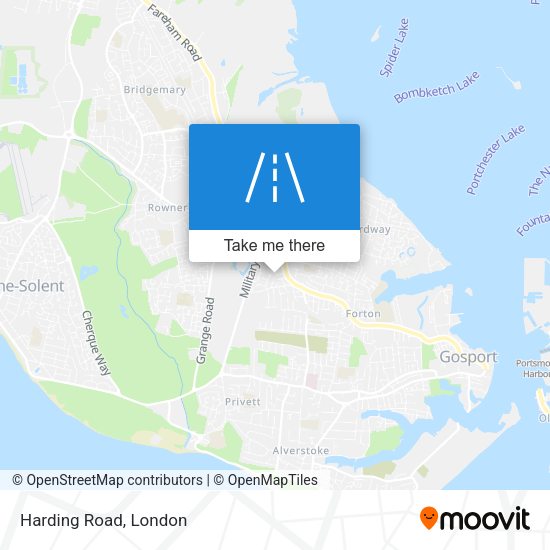 Harding Road map