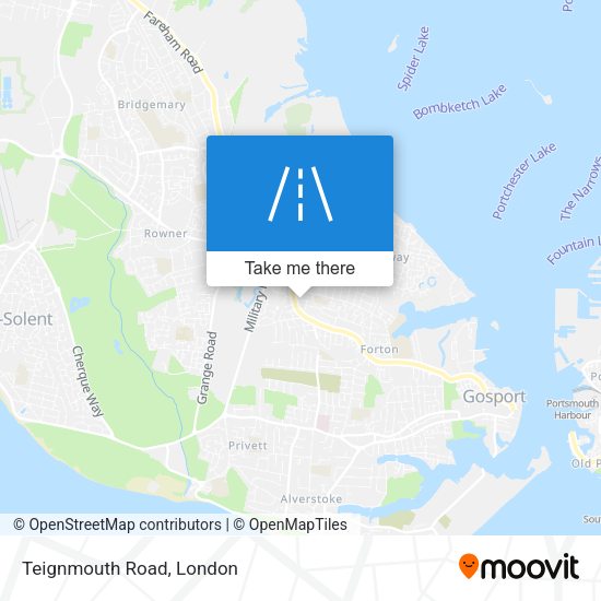 Teignmouth Road map