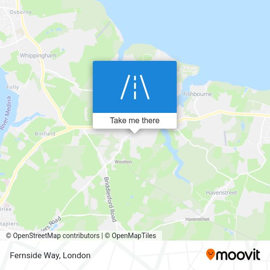 Fernside Way map
