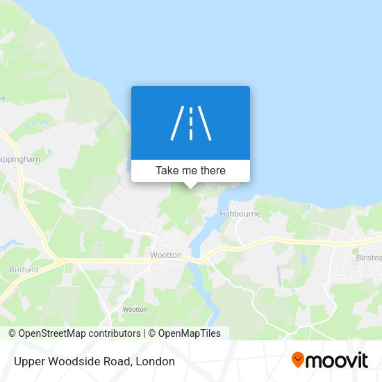 Upper Woodside Road map