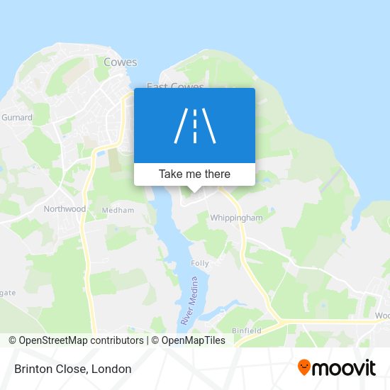 Brinton Close map