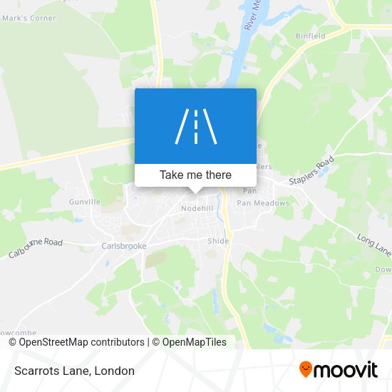 Scarrots Lane map