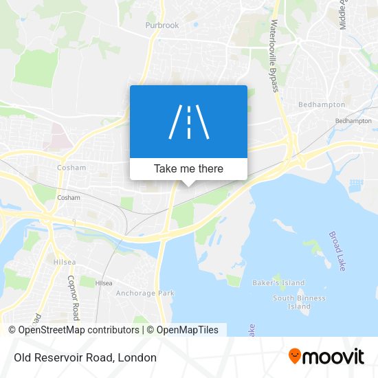 Old Reservoir Road map