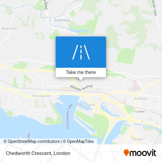 Chedworth Crescent map