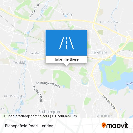 Bishopsfield Road map