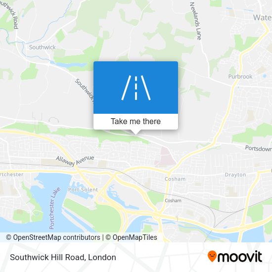 Southwick Hill Road map