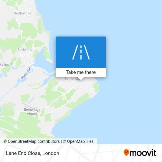 Lane End Close map