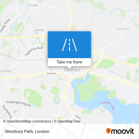 Westbury Path map