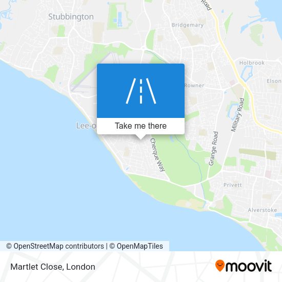 Martlet Close map