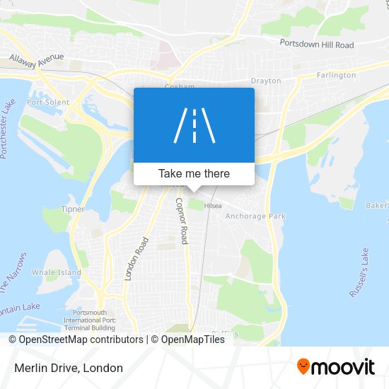 Merlin Drive map