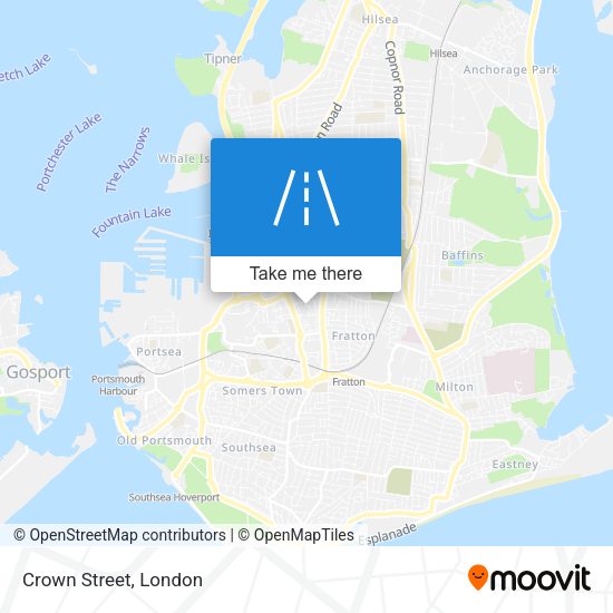Crown Street map