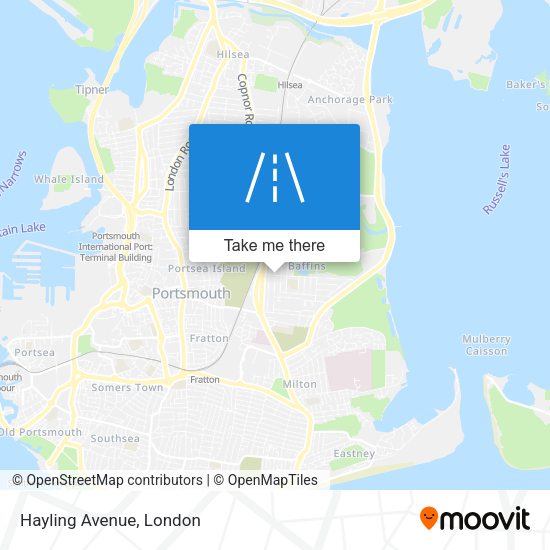 Hayling Avenue map