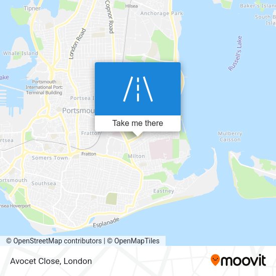Avocet Close map