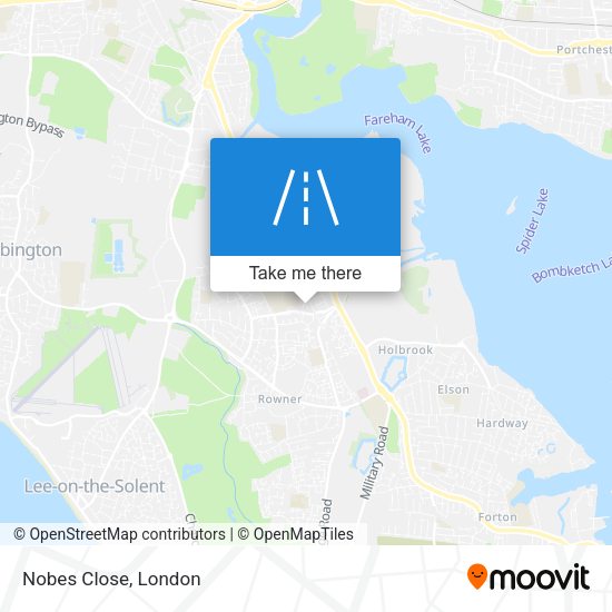Nobes Close map