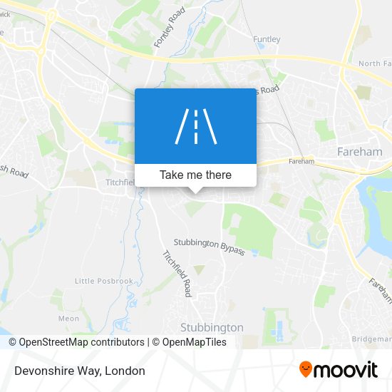 Devonshire Way map